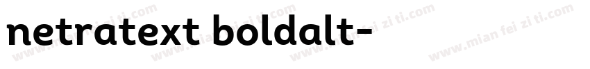 netratext boldalt字体转换